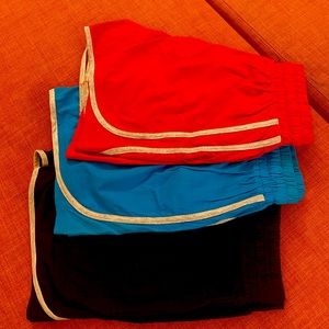 Shorts available in three colour options